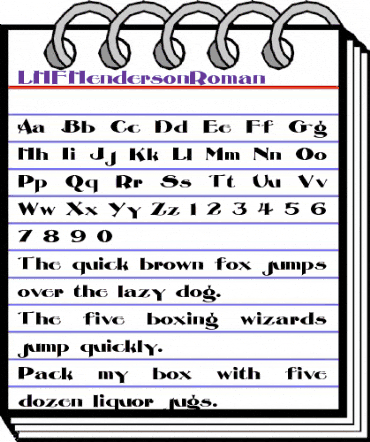 LHFHendersonRoman Regular animated font preview LHFHendersonRoman Regular animated font preview