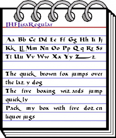 LHFLisaRegular Medium animated font preview