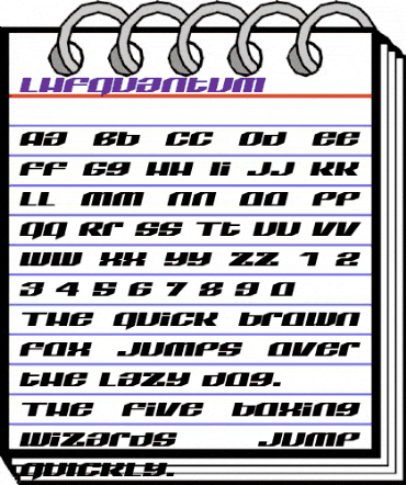 LHFQuantum Regular animated font preview LHFQuantum Regular animated font preview