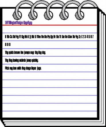 LHF Tallington Modern Regular animated font preview