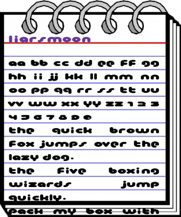 LiarsMoon Regular animated font preview LiarsMoon Regular animated font preview