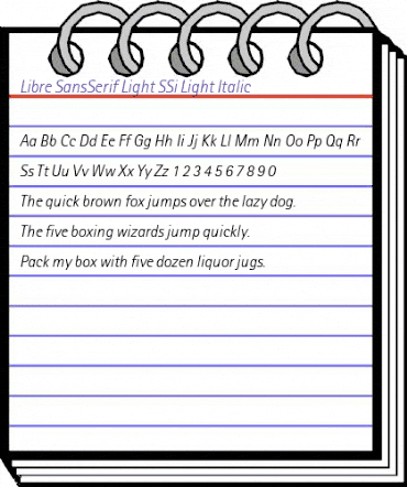 Libre SansSerif Light SSi Light Italic animated font preview Libre SansSerif Light SSi Light Italic animated font preview