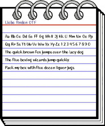 Liebe finden Regular animated font preview