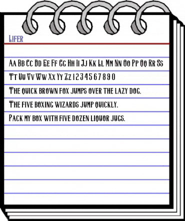 Lifer Regular animated font preview Lifer Regular animated font preview