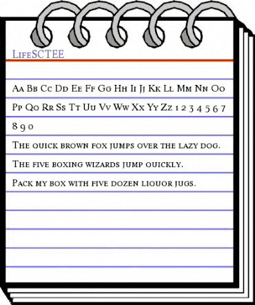 LifeSCTEE Regular animated font preview LifeSCTEE Regular animated font preview