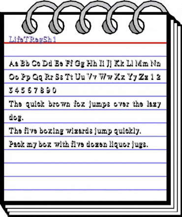 LifeTRegSh1 Regular animated font preview LifeTRegSh1 Regular animated font preview