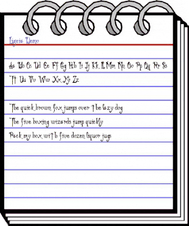 Ligeia Demo Regular animated font preview Ligeia Demo Regular animated font preview