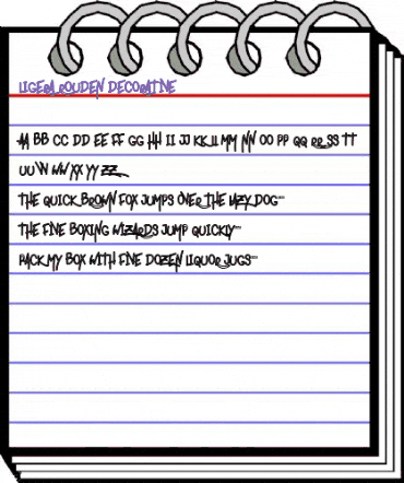 ligera rouden Decorative animated font preview ligera rouden Decorative animated font preview