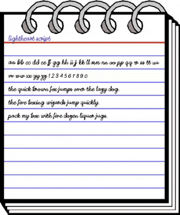 Lightheart Script Regular animated font preview Lightheart Script Regular animated font preview