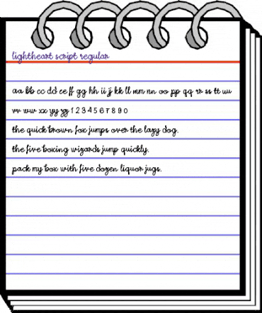 Lightheart Script Regular Regular animated font preview Lightheart Script Regular Regular animated font preview