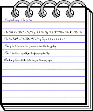LightScript Regular animated font preview LightScript Regular animated font preview