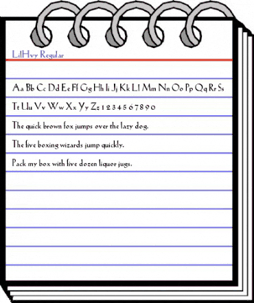LilHvy Regular animated font preview LilHvy Regular animated font preview