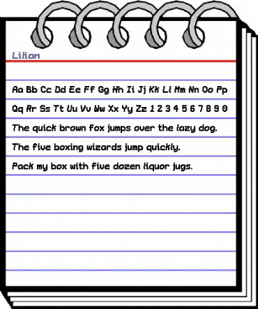 Lilian Medium animated font preview