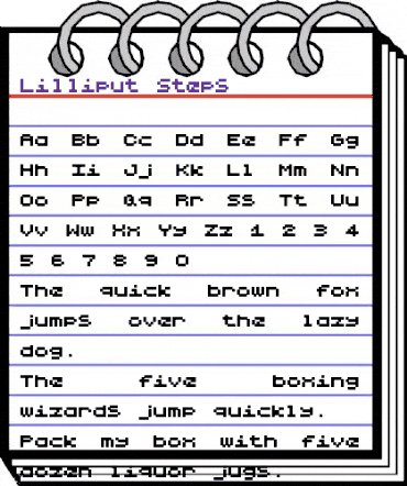 Lilliput Steps Regular animated font preview Lilliput Steps Regular animated font preview