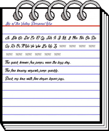 Lily of the Valley_Personal_Use Regular animated font preview