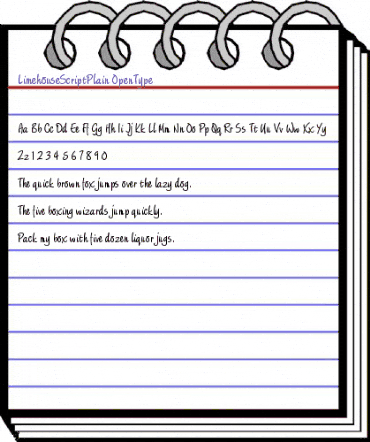 Limehouse Script Plain animated font preview