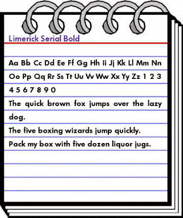 Limerick-Serial Bold animated font preview Limerick-Serial Bold animated font preview