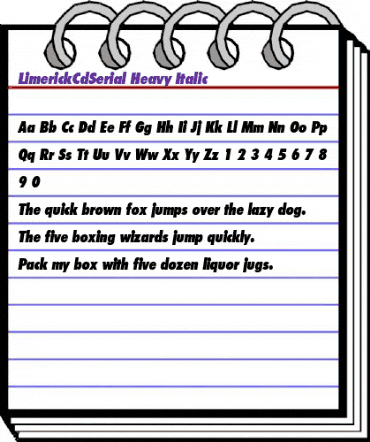 LimerickCdSerial-Heavy Italic animated font preview LimerickCdSerial-Heavy Italic animated font preview