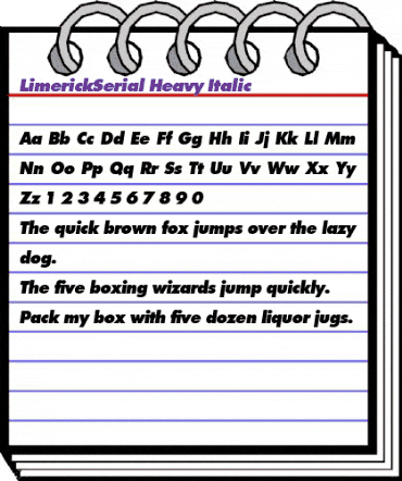 LimerickSerial-Heavy Italic animated font preview LimerickSerial-Heavy Italic animated font preview
