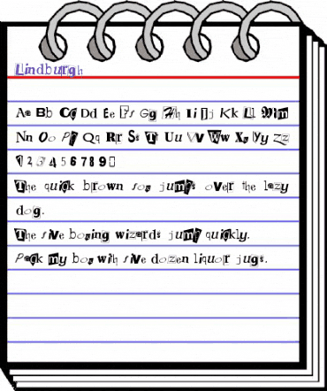 Lindburgh Regular animated font preview