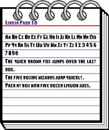 Linkin Park Regular animated font preview Linkin Park Regular animated font preview