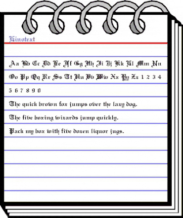Linotext Regular animated font preview