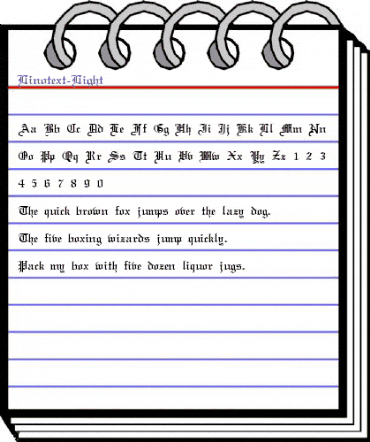 Linotext-Light Regular animated font preview