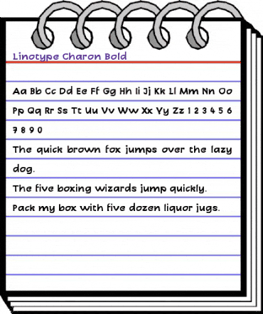 LinotypeCharon Bold animated font preview LinotypeCharon Bold animated font preview