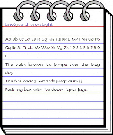 LTCharon Light Regular animated font preview LTCharon Light Regular animated font preview