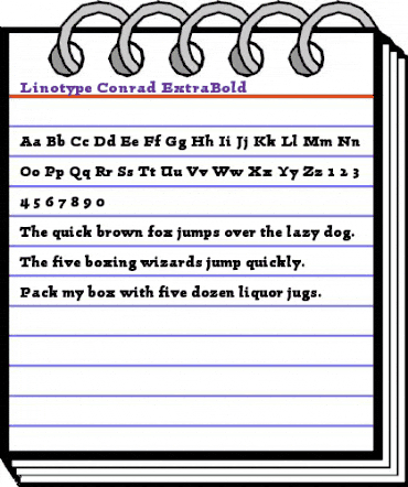 LTConrad ExtraBold animated font preview
