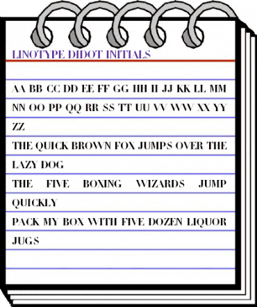 Linotype Didot Medium animated font preview Linotype Didot Medium animated font preview