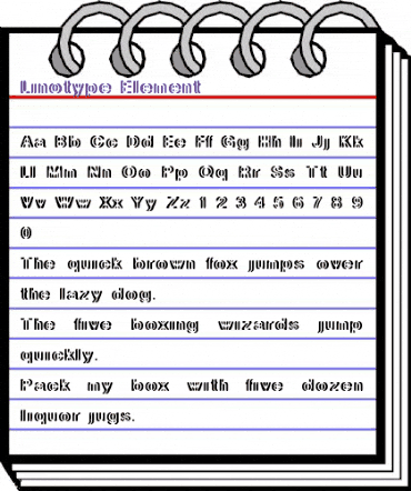 LinotypeElement Regular animated font preview