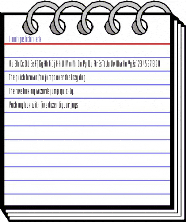 LinotypeLichtwerk Regular animated font preview LinotypeLichtwerk Regular animated font preview