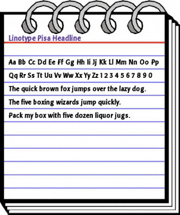 LTPisa Headline Regular animated font preview LTPisa Headline Regular animated font preview