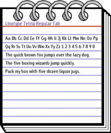 LTTetria RegularTab Regular animated font preview