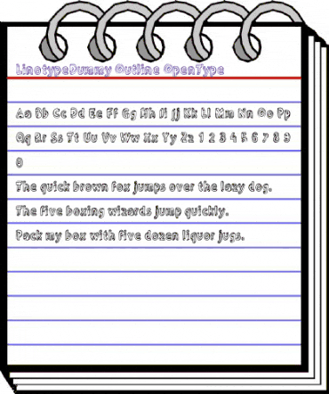LTDummy Outline Regular animated font preview