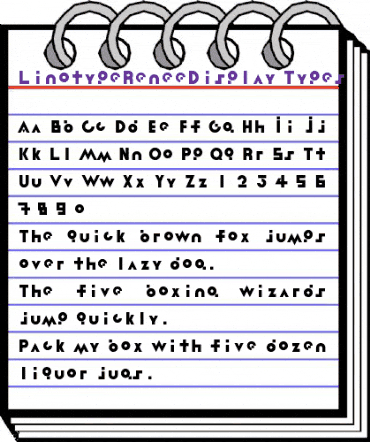 LTReneeDisplay Types Regular animated font preview