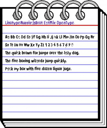 LTRussischBrot EatMix Regular animated font preview