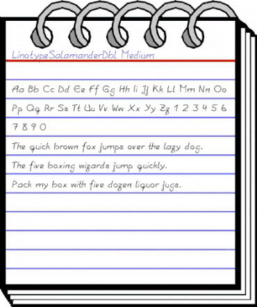 LTSalamanderDbl Medium Regular animated font preview