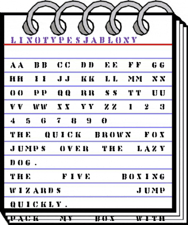 LTSjablony Medium animated font preview