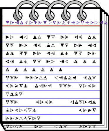 LTTapestry Triangle Regular animated font preview