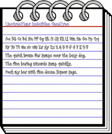 LTTiger InWaitOne Regular animated font preview