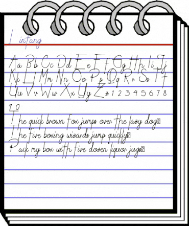 Lintang Regular animated font preview