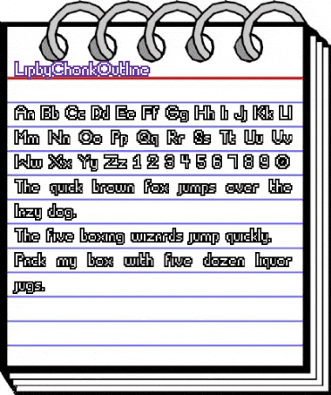 LipbyChonkOutline Medium animated font preview