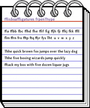 Lisboa Ligatures Regular animated font preview