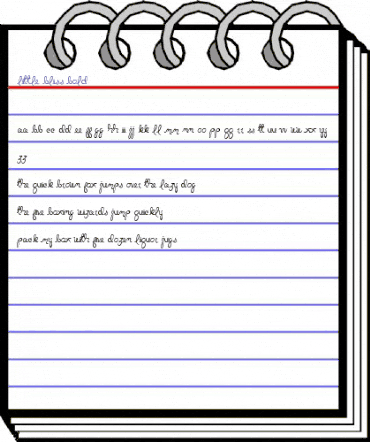 Little Bliss Bold Bold animated font preview