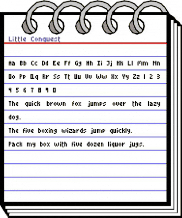 Little Conquest Regular animated font preview