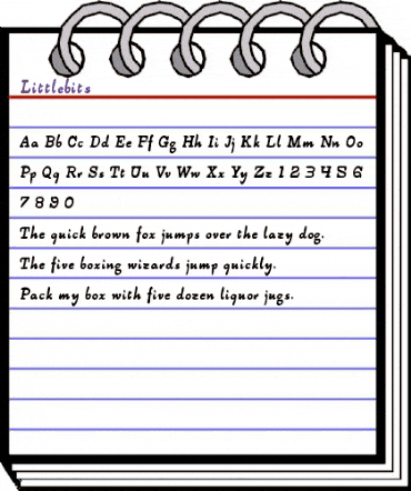 Littlebits Regular animated font preview Littlebits Regular animated font preview