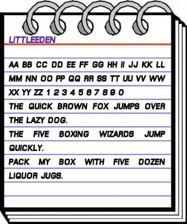LittleEden Regular animated font preview