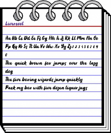 Livercool Regular animated font preview Livercool Regular animated font preview